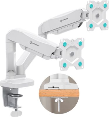 Support écran PC ONKRON Double Écran 13"–32", 8 kg, G160-W Blanc