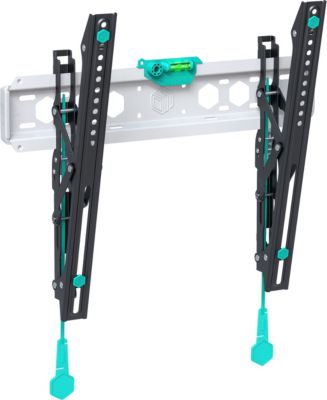 Support mural TV ONKRON Incliné, 32–70, 60 kg, Noir-Blanc TM5-BW