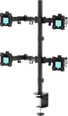 Support écran PC ONKRON 4 Moniteurs 13–32, 8 kg, D421E-B Noir
