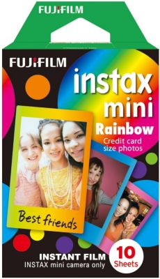 Papier photo instantané Fujifilm Instax Mini Rainbow (x10)