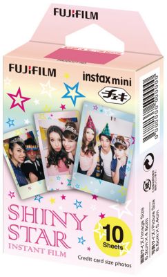 Papier photo instantané Fujifilm Instax Mini Shiny Star (x10)