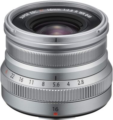Objectif pour Hybride FUJIFILM XF16mm F2.8 R WR Silver
