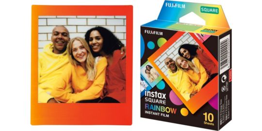 Papier photo instantané FUJIFILM Film Instax Square Rainbow WW1 (x10)
