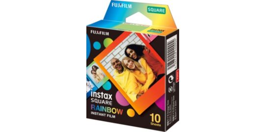 Papier photo instantané FUJIFILM Film Instax Square Rainbow WW1 (x10)