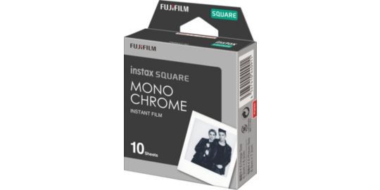 Papier photo instantané FUJIFILM Film Instax Square Monochrome WW1 (x10)