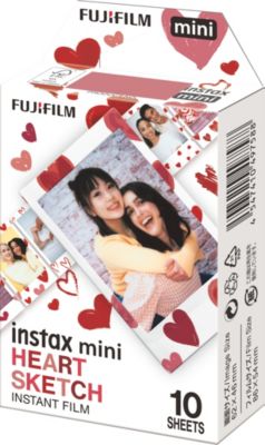 Papier photo instantané FUJIFILM Mini Heart sketch ww (10 vues)
