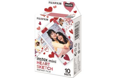 Papier photo instantané FUJIFILM Mini Heart sketch ww (10 vues)