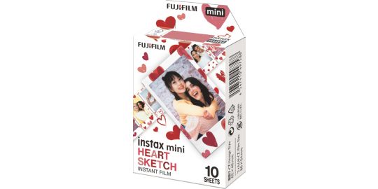 Papier photo instantané FUJIFILM Mini Heart sketch ww (10 vues)