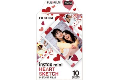 Papier photo instantané FUJIFILM Mini Heart sketch ww (10 vues)