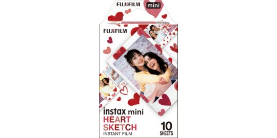 Papier photo instantané FUJIFILM Mini Heart sketch ww (10 vues)