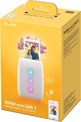 Imprimante photo portable FUJIFILM Instax mini Link 3 blanc