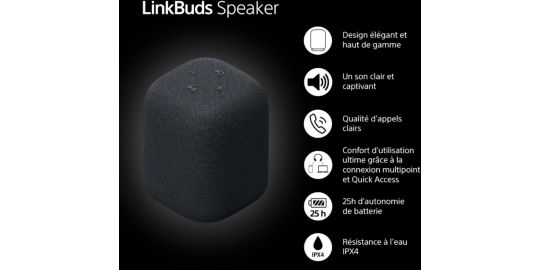 Enceinte résidentielle SONY LINKBUDS Noire