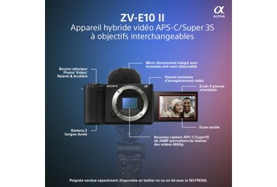 Appareil photo Hybride SONY ZV-E10 II Nu