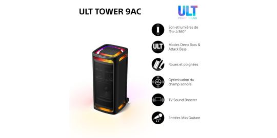 Enceinte sono SONY ULT TOWER 9AC Noire