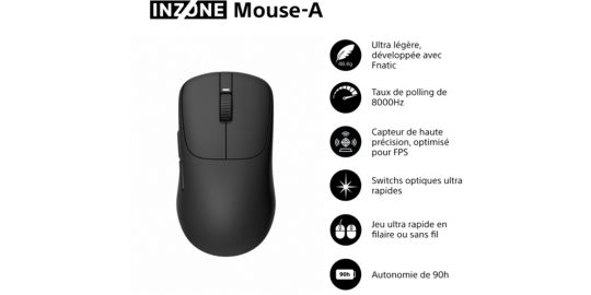 Souris Gamer Sans Fil SONY INZONE MOUSE-A