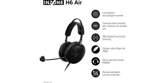 Casque gamer SONY INZONE H6 Air