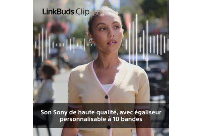Ecouteurs SONY Linkbuds Clip Noir