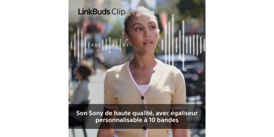Ecouteurs SONY Linkbuds Clip Noir