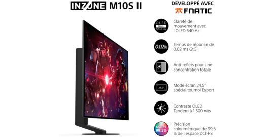 Ecran PC Gamer SONY INZONE M10S II 27