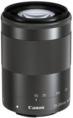 Objectif pour Hybride CANON EF-M 55-200mm noir f/4.5-6.3 IS STM Reconditionné
