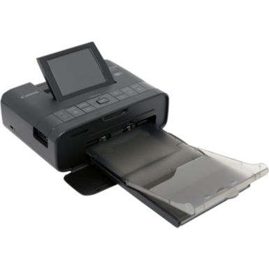 Imprimante photo portable CANON Selphy CP1300 Noire + Cassette de chargement CANON PCC-CP400 Selphy + Cartouche d'encre CANON KC18IS 18 stickers 54x54mm Selphy