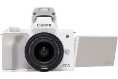 APN CANON EOS M50 Blanc + 15-45mm