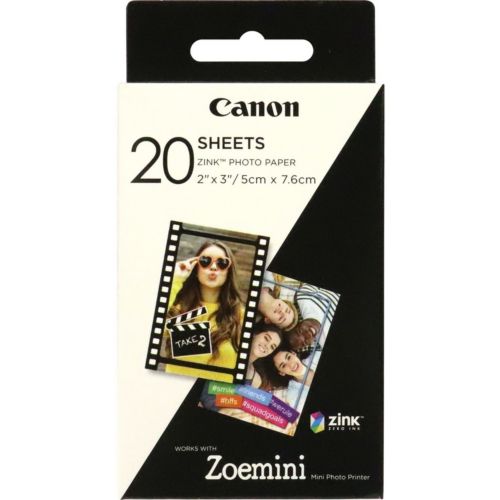 Imprimante Photo Mobile Canon Zoemini Noir + Paquet de Papier