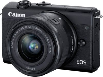 Appareil photo Hybride CANON EOS M200 Noir + EF-M 15-45mm IS STM Reconditionné