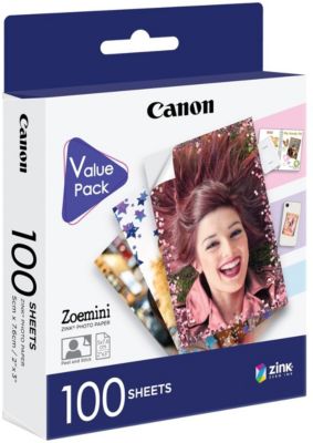 Papier photo instantané CANON 100 feuilles ZINK pr Zoemini & Zoemini 2