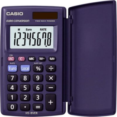 Calculatrice standard CASIO Casio HS 8 VER calculatrice euro