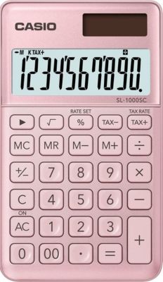 Calculatrice standard CASIO Casio SL-1000SC-PK pink Calculatrice standard CASIO Casio SL-1000SC-PK pink