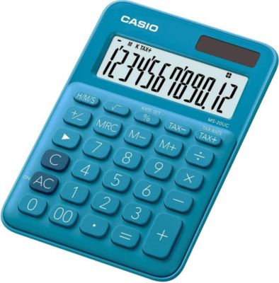 Calculatrice standard CASIO Casio MS-20UC-BU bleu