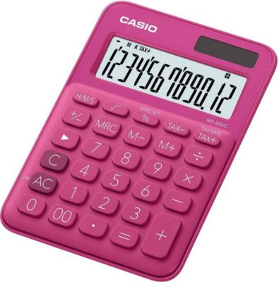 Calculatrice standard CASIO Casio MS-20UC-RD rouge