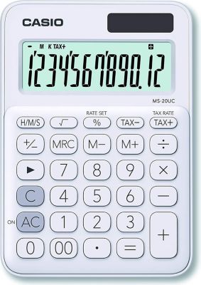 Calculatrice standard CASIO Casio MS-20UC-WE blanc