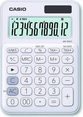 Calculatrice standard CASIO Casio MS-20UC-WE blanc