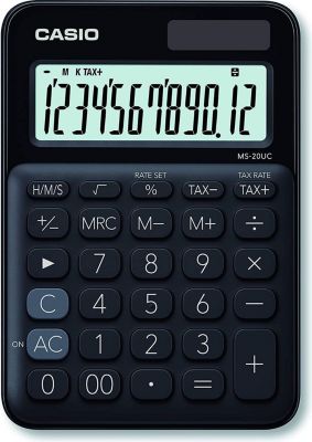 Calculatrice standard CASIO Casio MS-20UC-BK noir