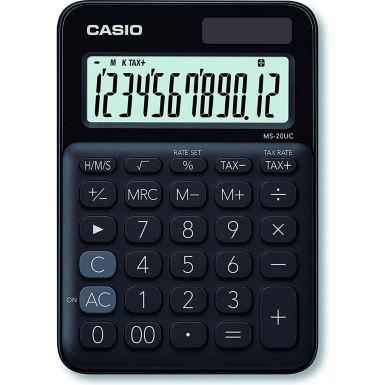 Calculatrice standard CASIO Casio MS-20UC-BK noir