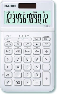 Calculatrice standard CASIO Casio JW-200SC-WE blanc