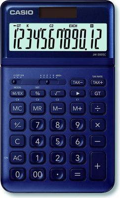Calculatrice standard CASIO Casio JW-200SC-NY bleu foncé
