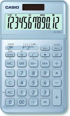 Calculatrice standard CASIO Casio JW-200SC-BU bleu