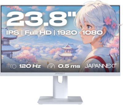 Ecran PC Gamer JAPANNEXT JN-IPS238G120F-HSP-PK 24'' Blanc