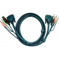Câble DVI ATEN KVM DVI  2L7D02U USB/audio