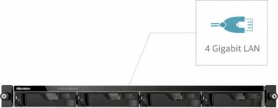 Serveur NAS ASUSTOR ASUSTOR AS6204RS 4 BAY NAS