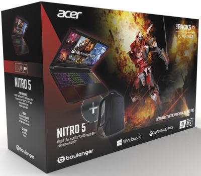 PC Gamer ACER Pack Nitro 5 AN517-52-54PM+Sac a Dos