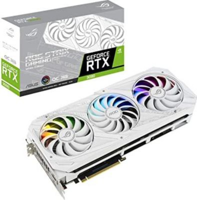 Carte graphique ASUS RTX 3090 ROG STRIX O24G WHITE Reconditionné