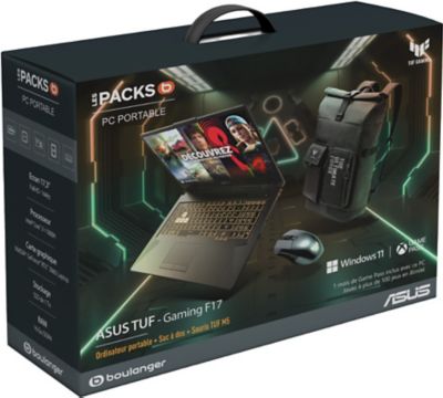 PC Gamer ASUS Pack PC souris sac F17-TUF706HM-HX16 Reconditionné