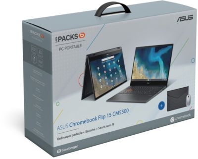 Chromebook ASUS Pack CM5500FDA sacoche souris
