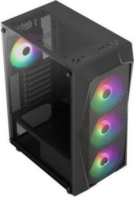MRED - Boîtier PC Gamer - RGB StarDust Mini - Noir - Cdiscount Informatique
