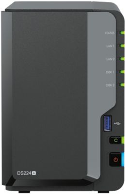 Synology DS220j Serveur NAS à 2 Baies avec 2 disques durs de 4 to (8 to au  Total)