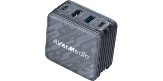 Station de chargement AVERMEDIA Chargeur GAN 100W Capture Vidéo FHD Noir